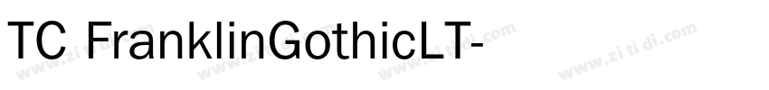 TC FranklinGothicLT字体转换